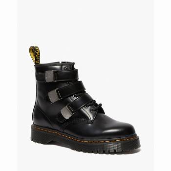 Dr Martens Férfi 1460 Fenimore Bex Moto Bakancs Fekete